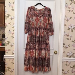 Anthropologie maxi dress. RAGA size Small